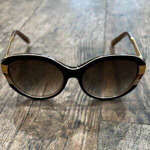 Louis Vuitton Black and Gold Women's Glasses